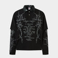 Dark Verse Graphic | Layered Sweatshirt - Santo 