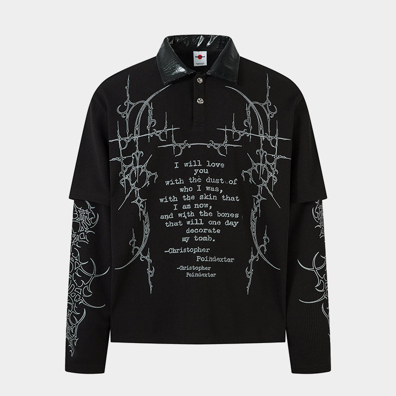 Dark Verse Graphic | Layered Sweatshirt - Santo 