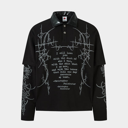 Dark Verse Graphic | Layered Sweatshirt - Santo 
