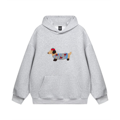 Paws & Threads | Oversized Embroidery Hoodie - Santo 