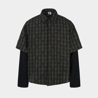 Layered Plaid Shirt | Street Sweatshirt - Santo 