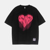 T-shirt à imprimé graphique Pink Heart | Y2K