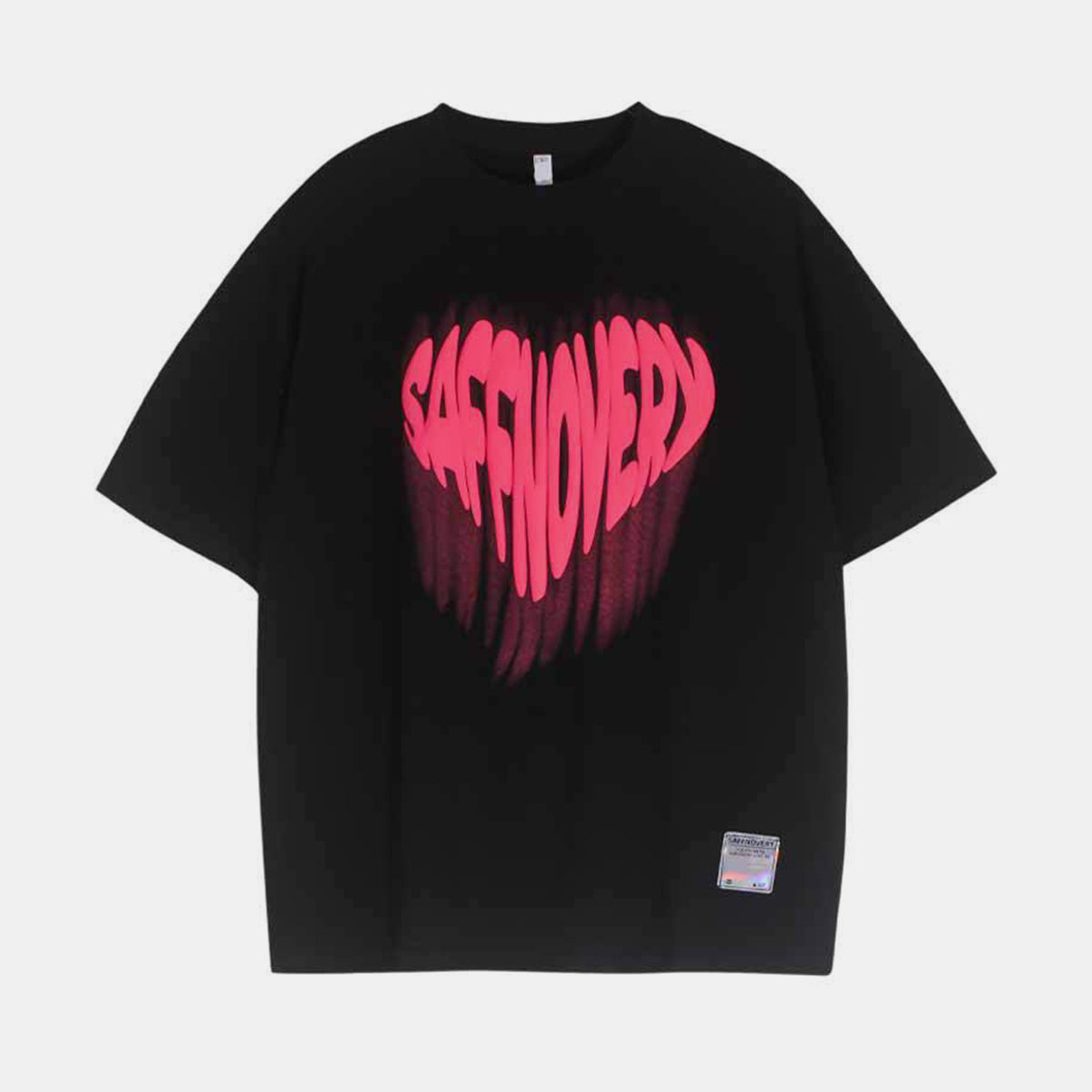 Pink Heart | Y2K Graphic Print T Shirt - Santo 