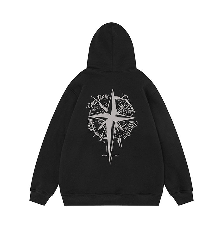 Star Compass | Minimalist Graphic Hoodie