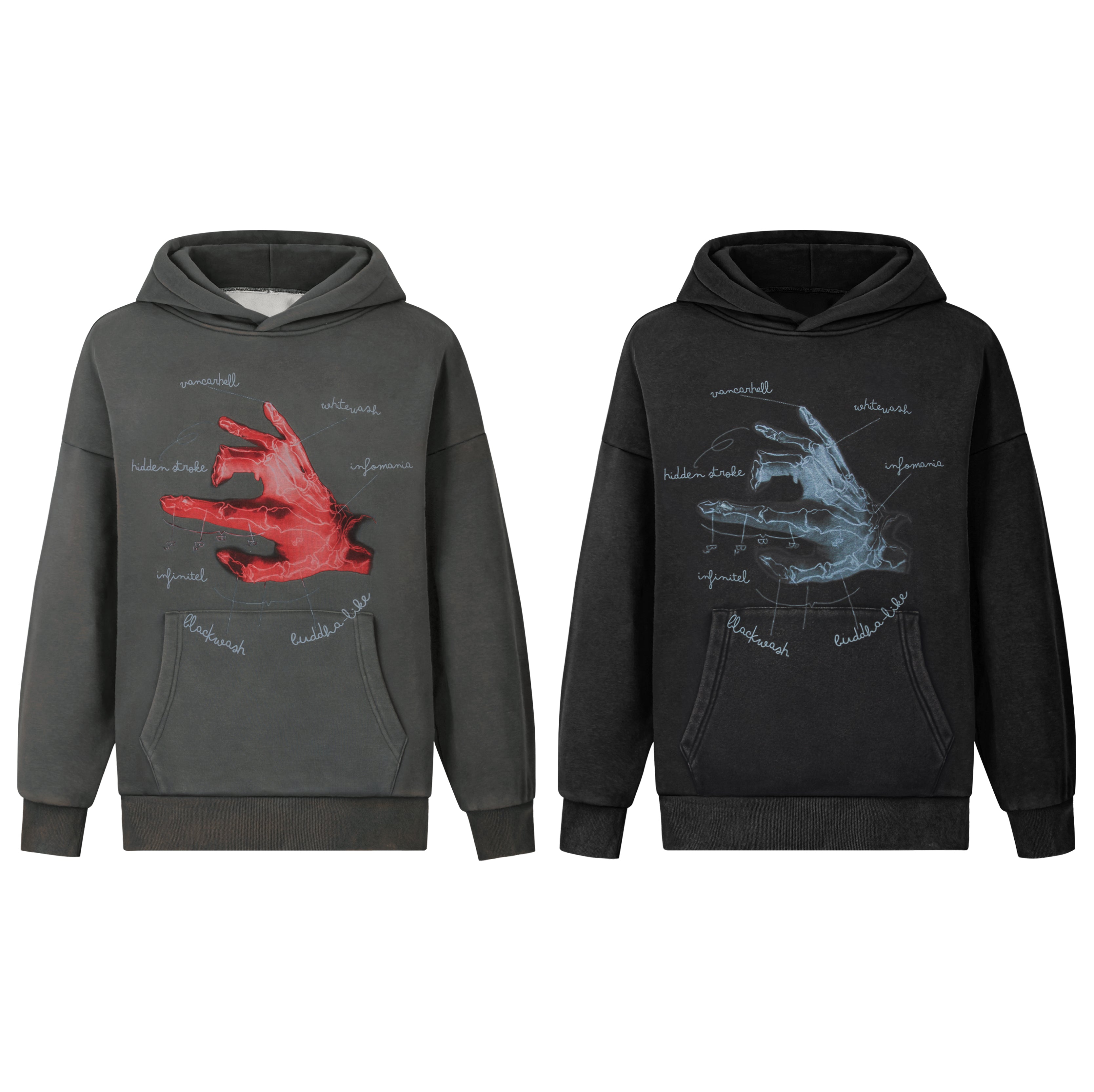 Hidden Strike | Hand Graphic Hoodie