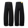 Geometric Stitch | Black Jeans - Santo 