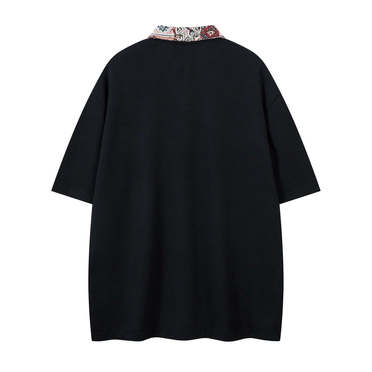 Patchwork Collar Design | Polo Shirt - Santo 