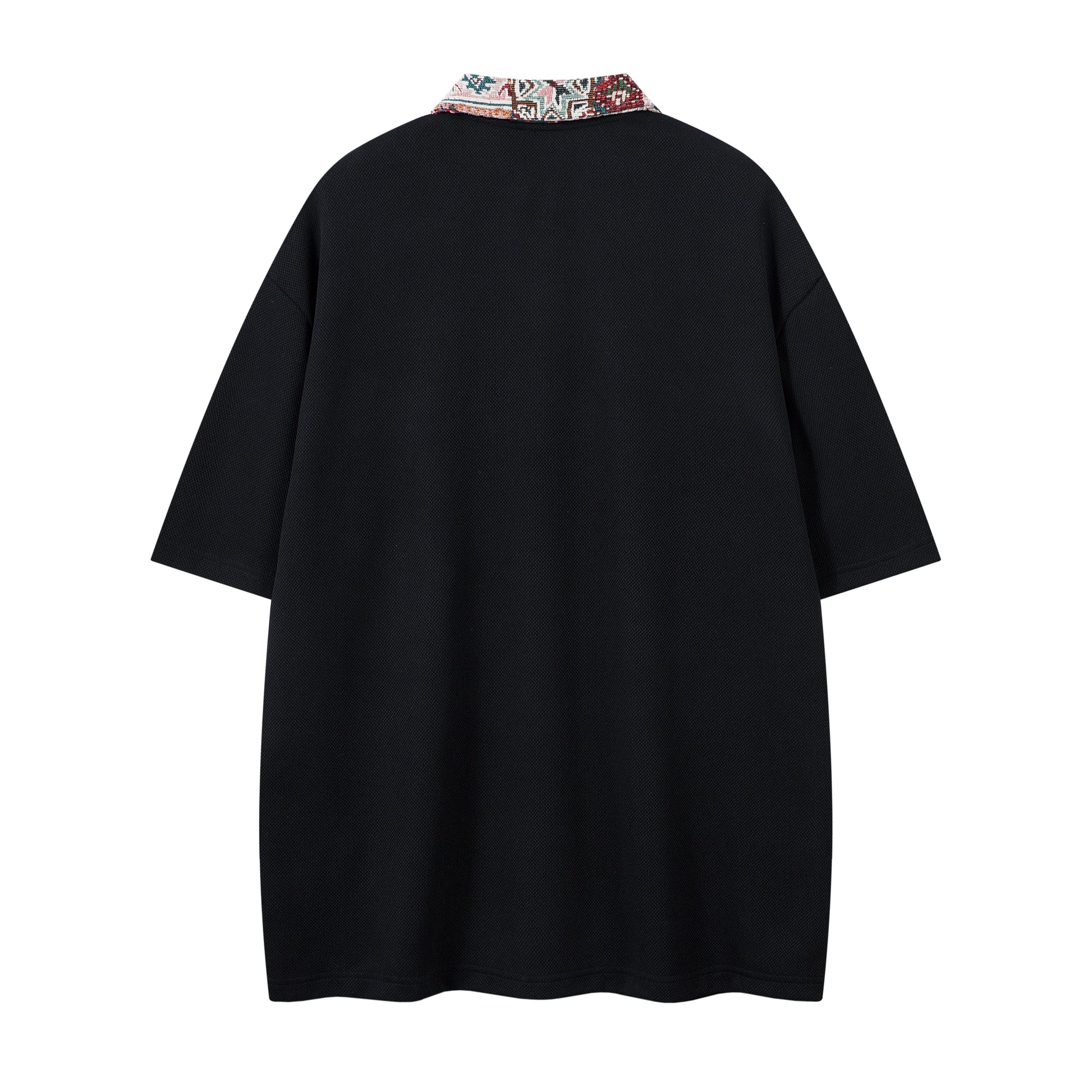 Patchwork Collar Design | Polo Shirt - Santo 