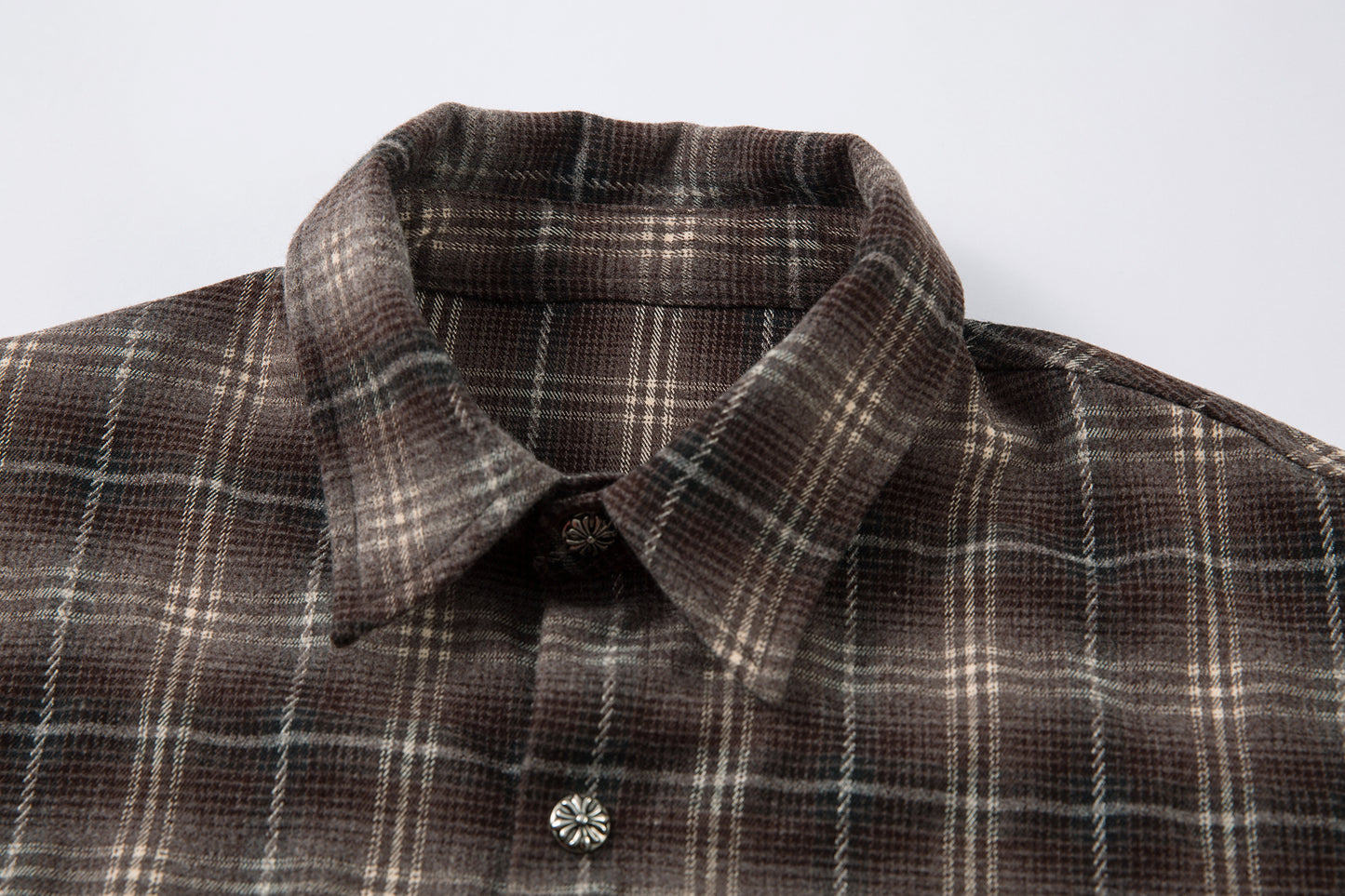 Vintage Plaid Contrast | Layered Sweatshirt - Santo 