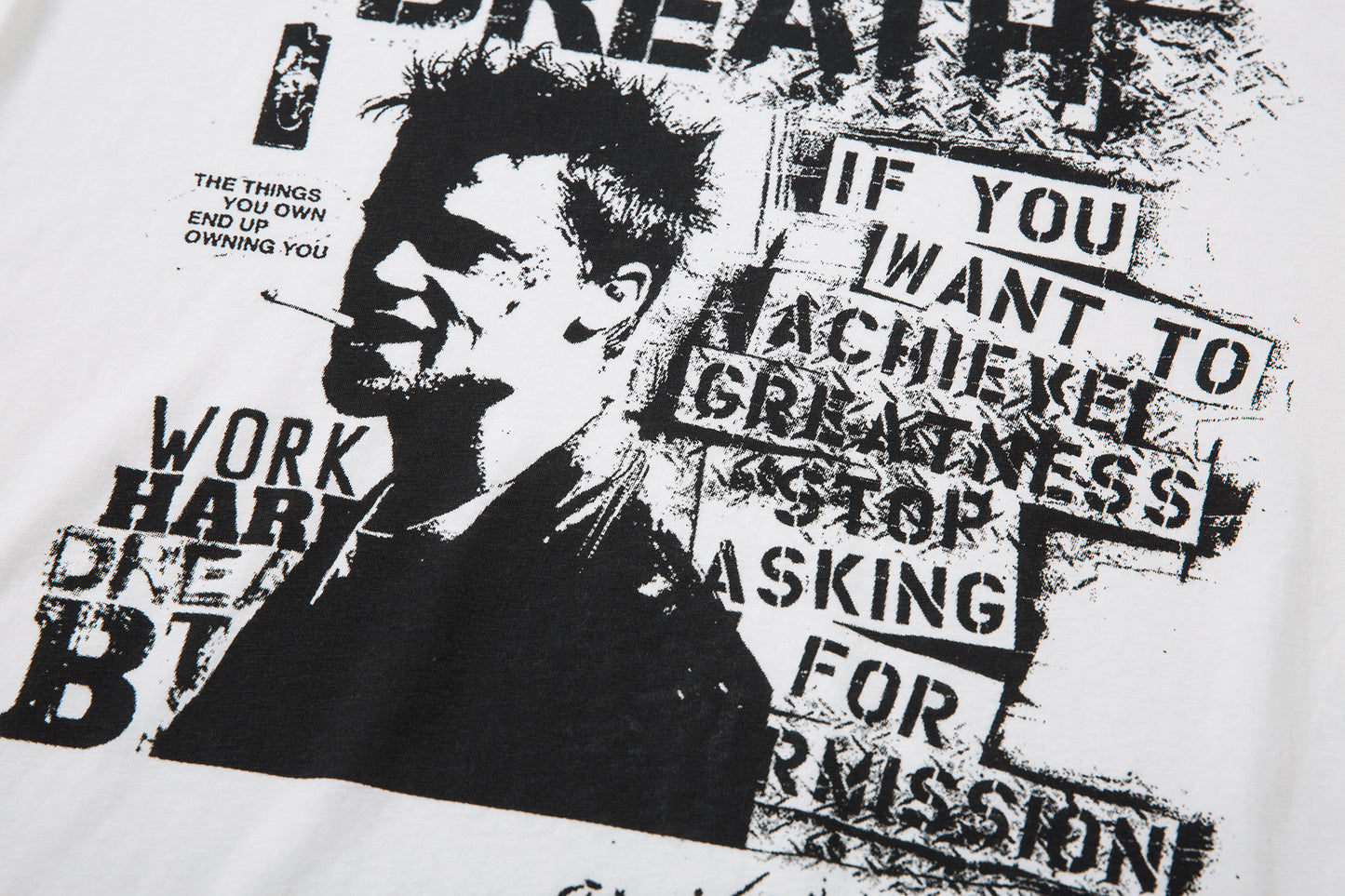 Grunge Portrait Print | Graphic Sweatshirt - Santo 