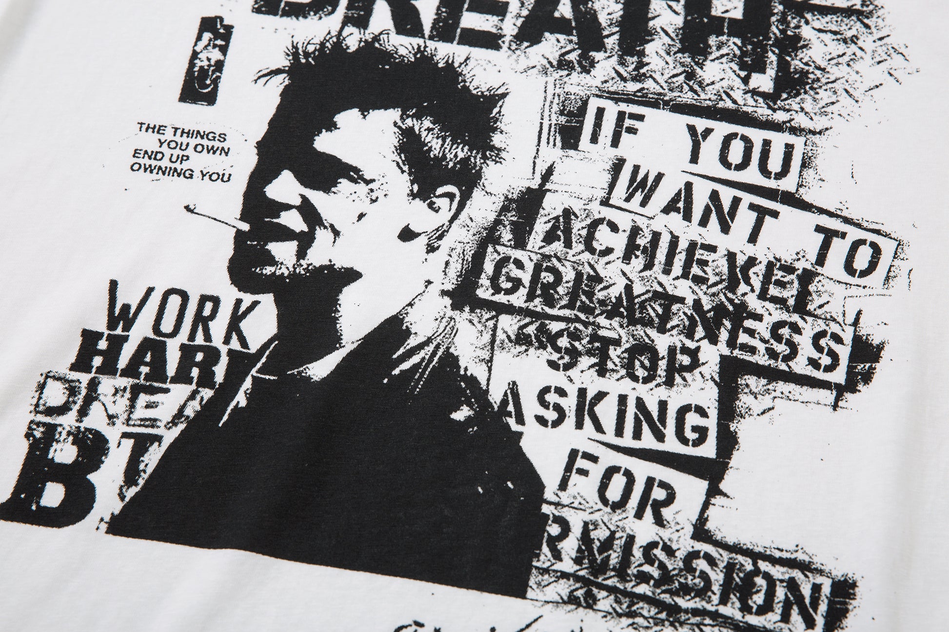 Grunge Portrait Print | Graphic Sweatshirt - Santo 