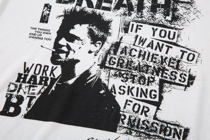 Grunge Portrait Print | Graphic Sweatshirt - Santo 