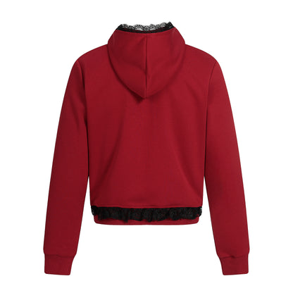 Gothic Spray Print | Zip Up Hoodie - Santo 