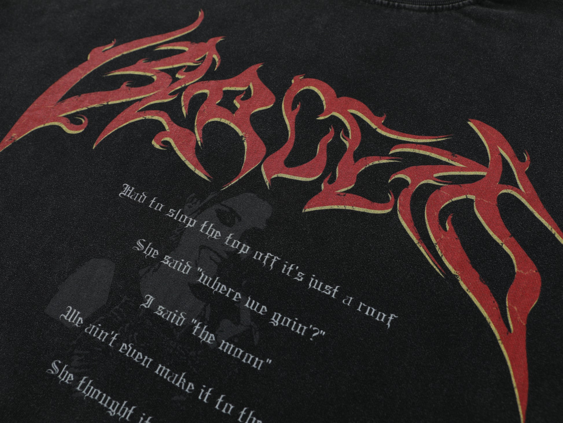 Archive Gothic Letter | Washed Sweatshirt - Santo 