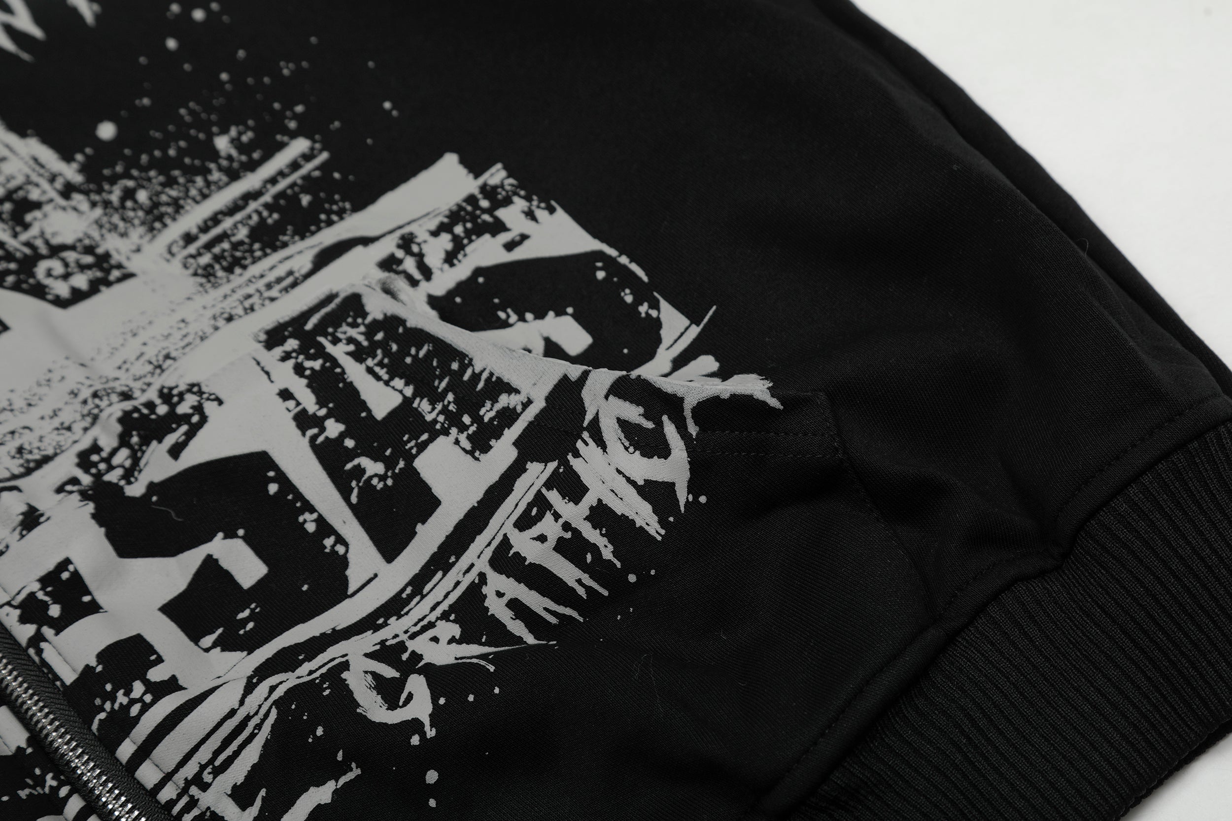 Graffiti Print | Oversized Zip Up Hoodie