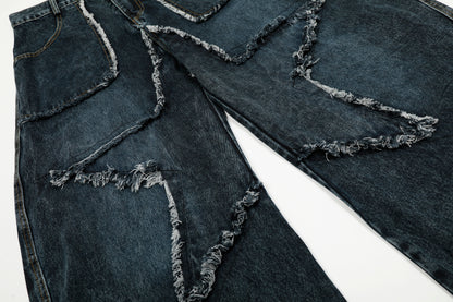 Star Patch Destroyed | Baggy Jeans - Santo 