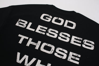 Distressed Cross Graphic | Punk Sweatshirt - Santo 