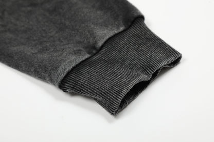 Washed | Oversized Zip Up Hoodie - Santo 