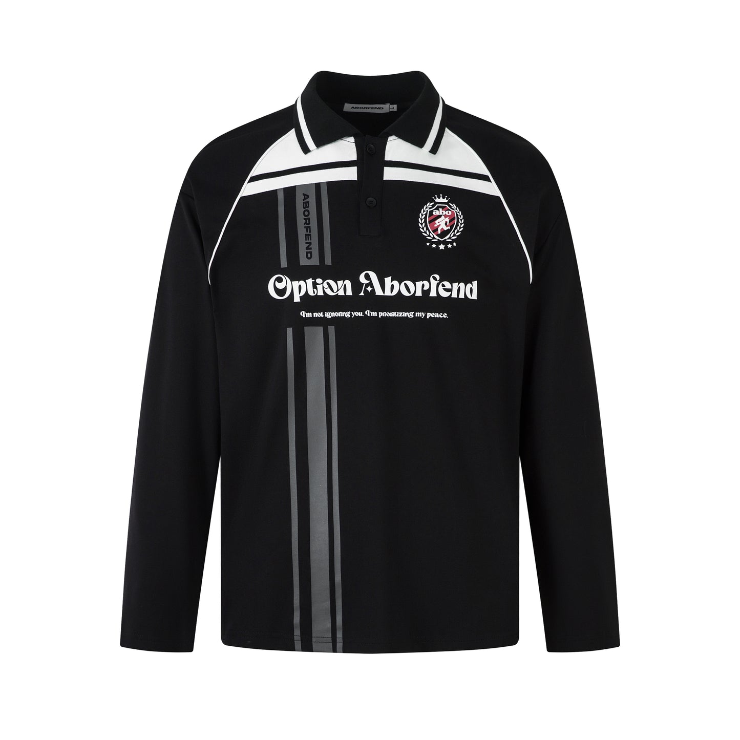 Colorblock Striped Athletic | Polo Sweatshirt - Santo 