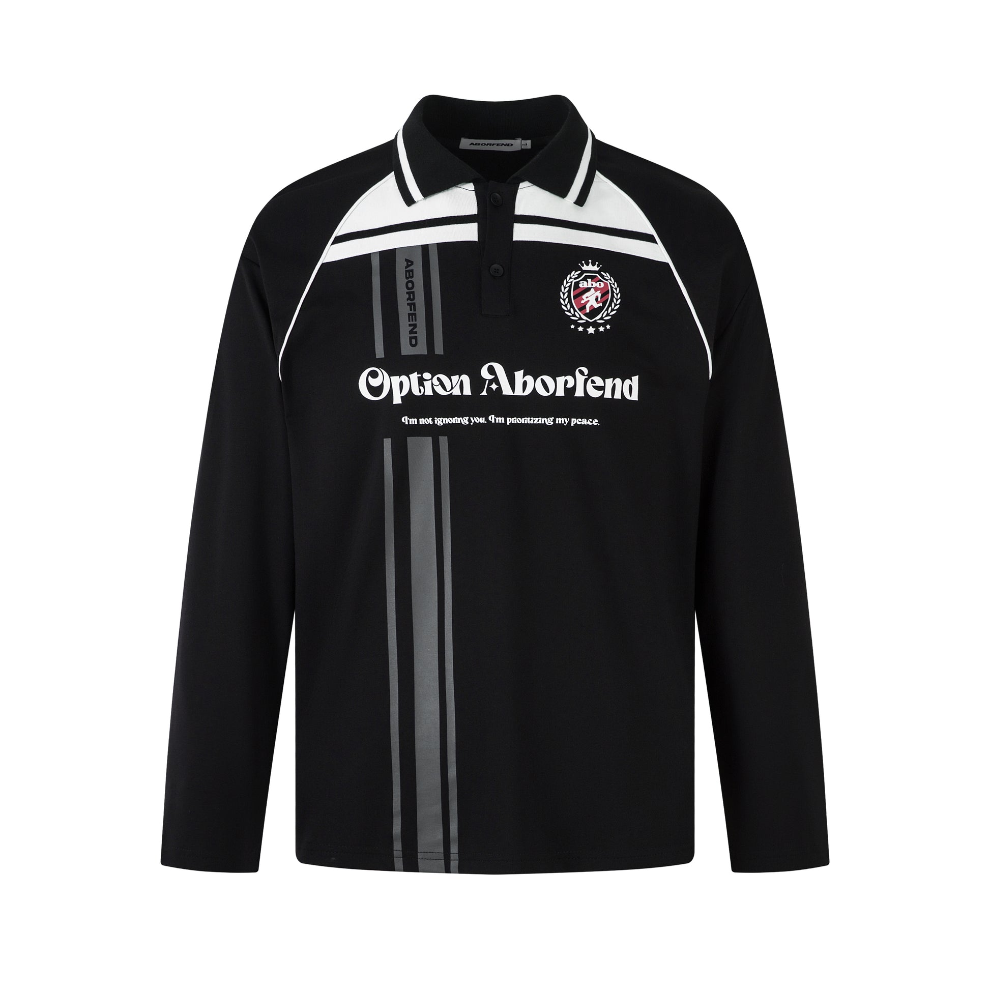 Colorblock Striped Athletic | Polo Sweatshirt - Santo 