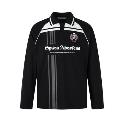 Colorblock Striped Athletic | Polo Sweatshirt - Santo 