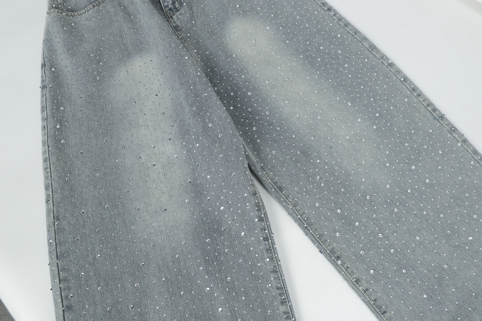 Sparkling Rhinestone | Denim jeans - Santo 