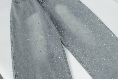 Sparkling Rhinestone | Denim jeans - Santo 