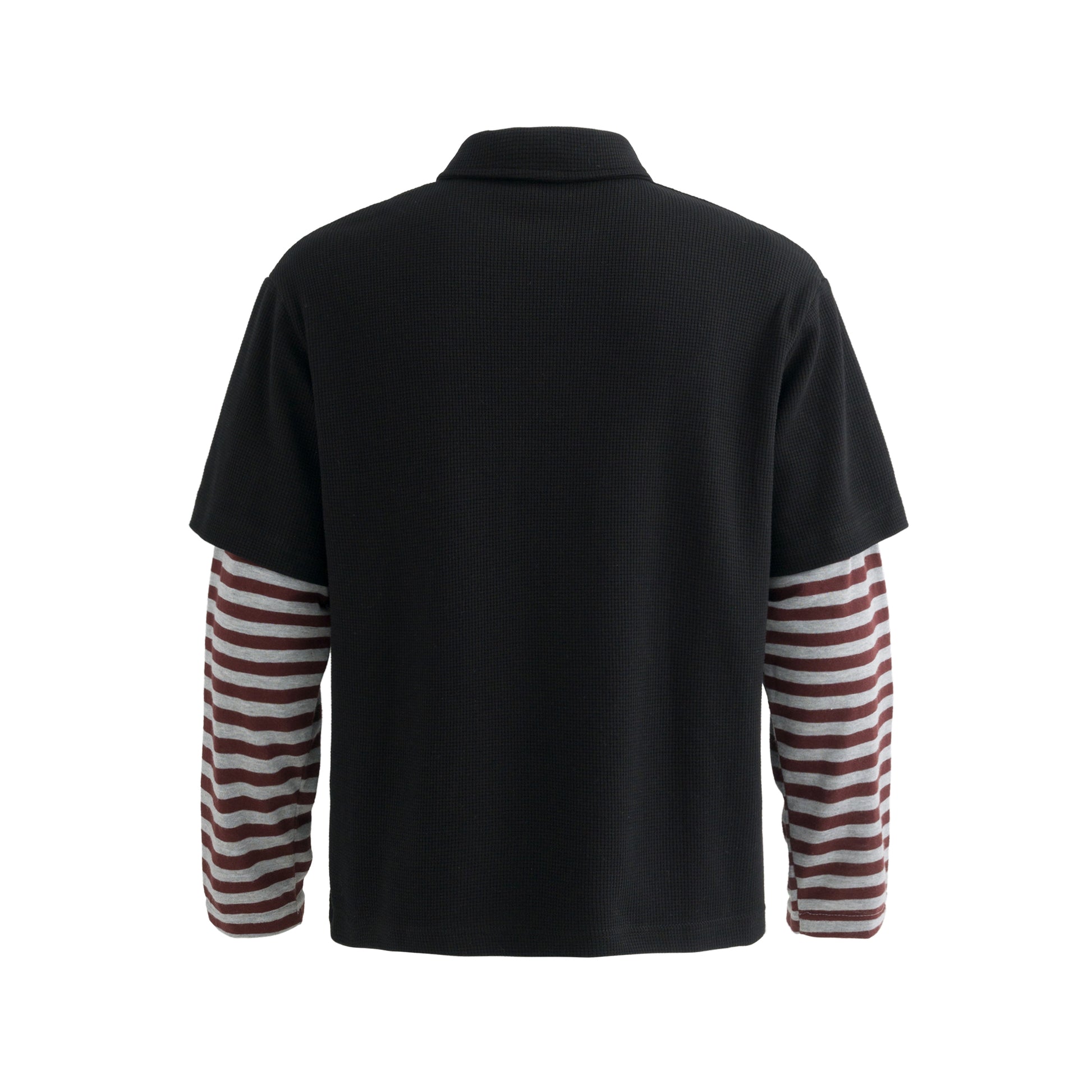 Vintage Striped Layered | Polo Sweatshirt - Santo 