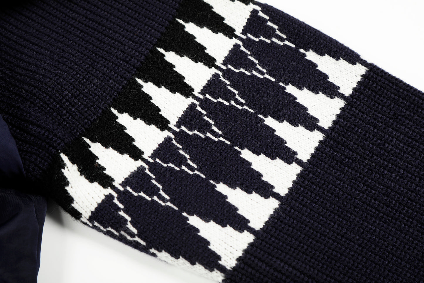 Knit Contrast | Fleece Hooded Jacket