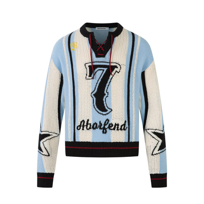 Striped Varsity | Knit Racing Sweater