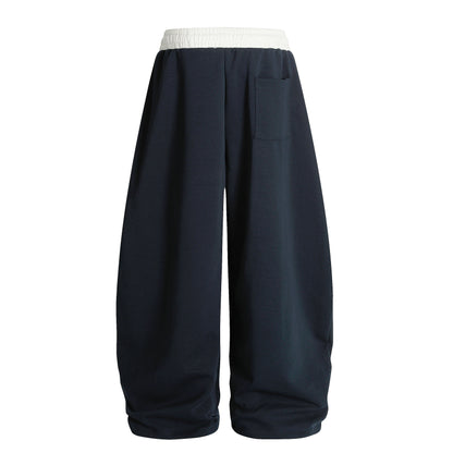 Love Track | Heart Patch Wide-Leg Track Pants