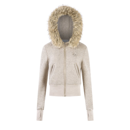 Stone Haze | Washed Denim Jacket with Zip Front - Santo 