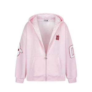 Varsity 08 | Graphic Zip-Up Hoodie