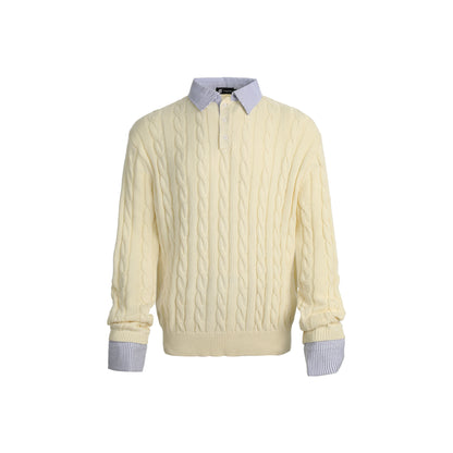 Fuzzy Pup | Dog Sweater with Colorful Knit Scarf