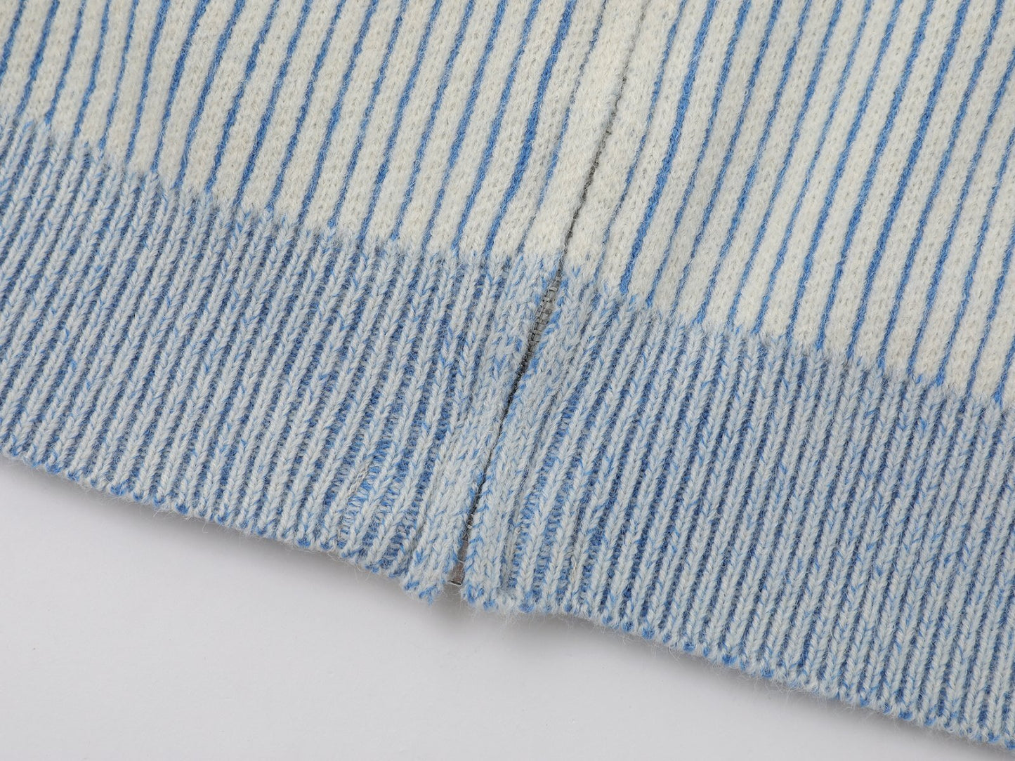 Dog Scarf Knit | Fluffy Pup Sweater with 3D Stripe Detail - Santo 