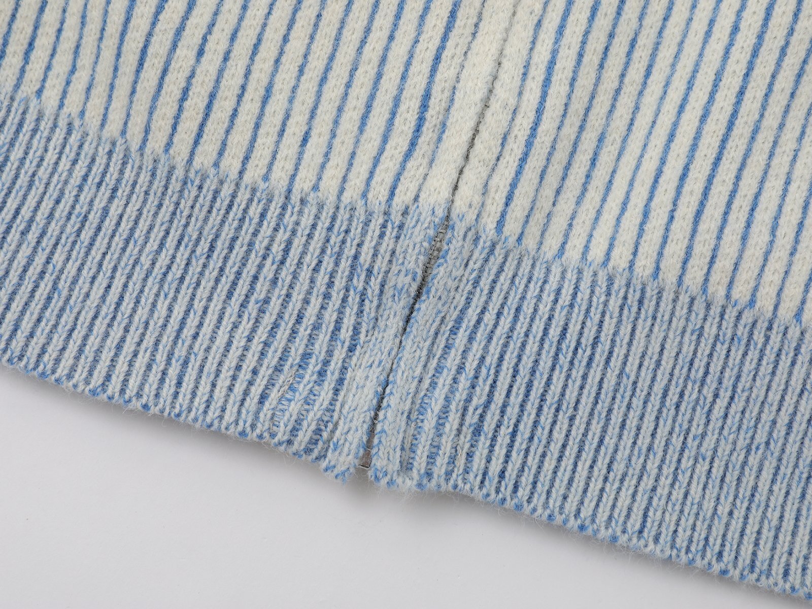 Dog Scarf Knit | Fluffy Pup Sweater with 3D Stripe Detail - Santo 