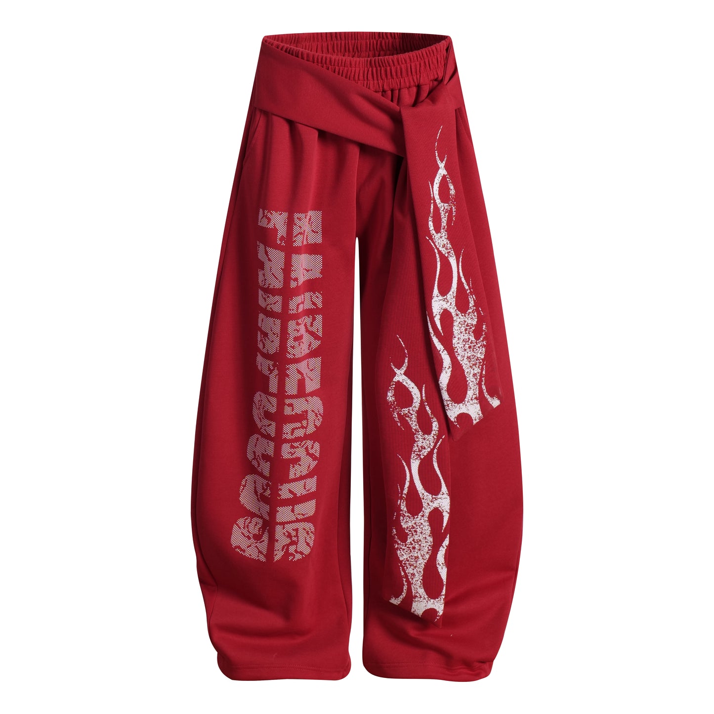 Dark Street Letter Flame Sweatpants