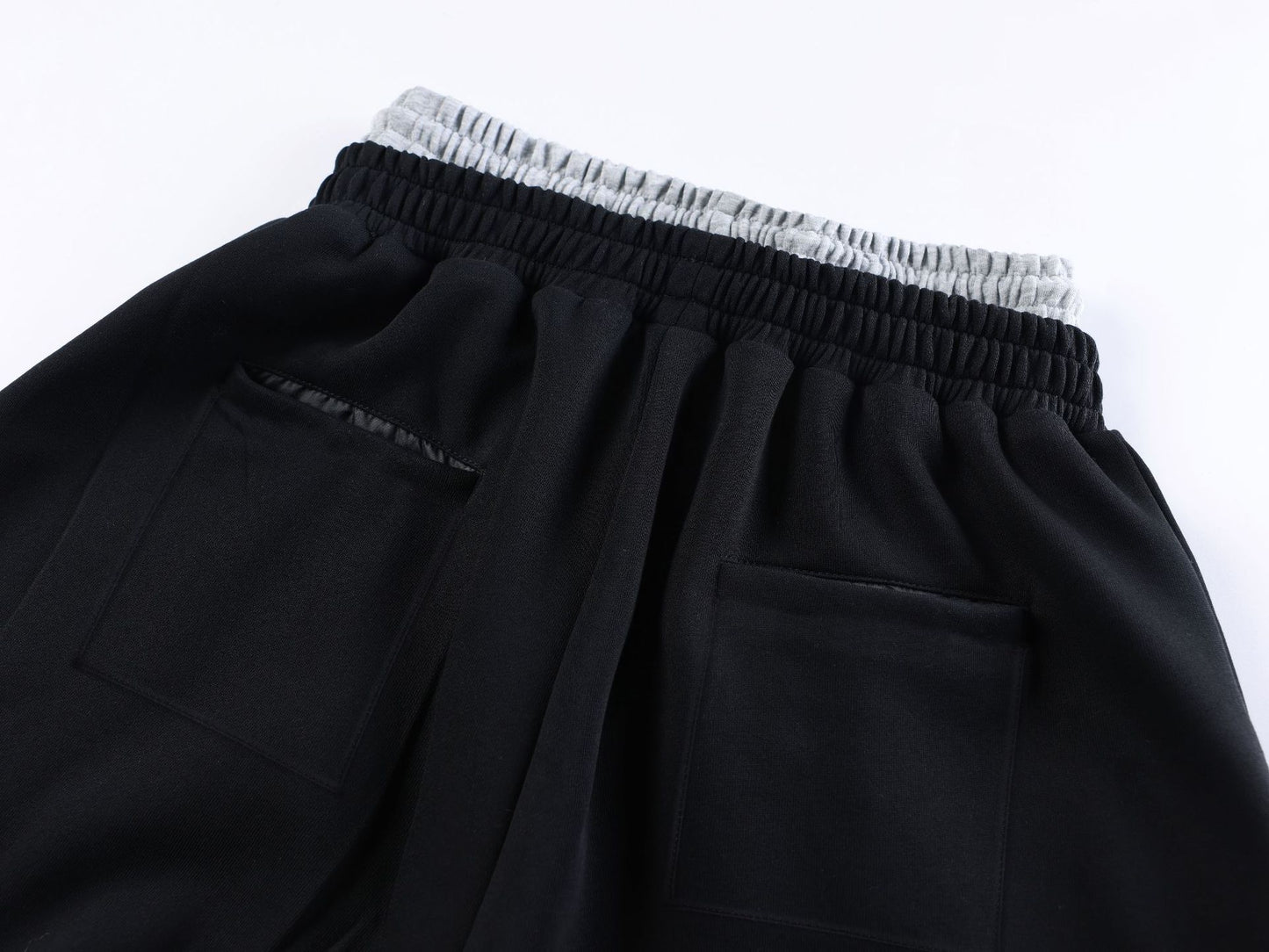Double-Waisted Ruched Sweatpants