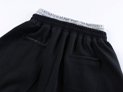 Double-Waisted Ruched Sweatpants