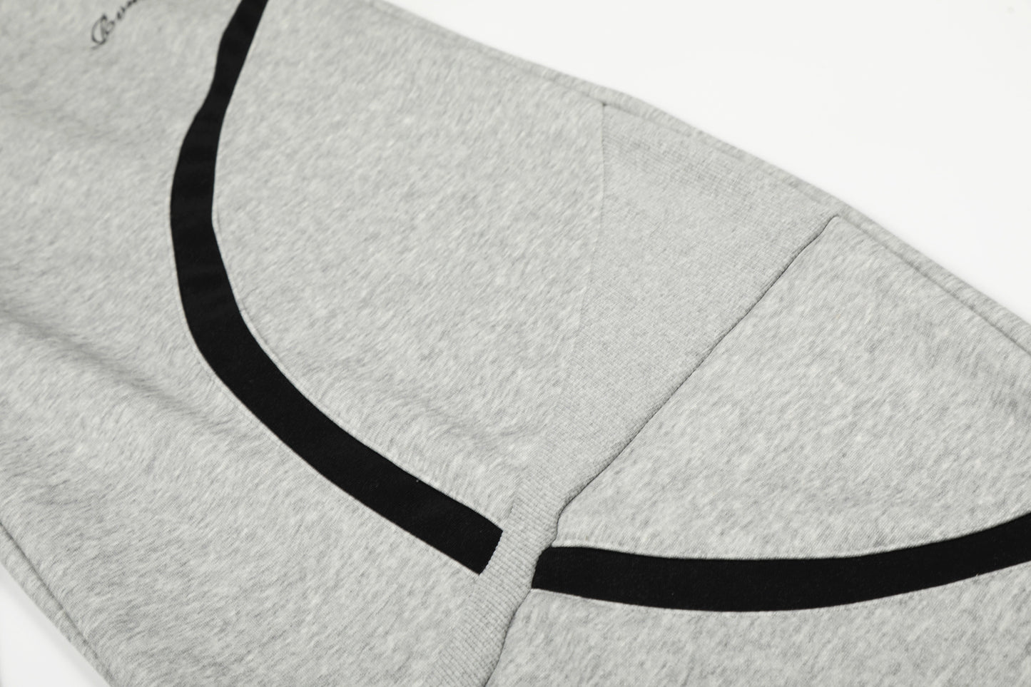 Retro Contrast Panel Drawstring Sweatpants