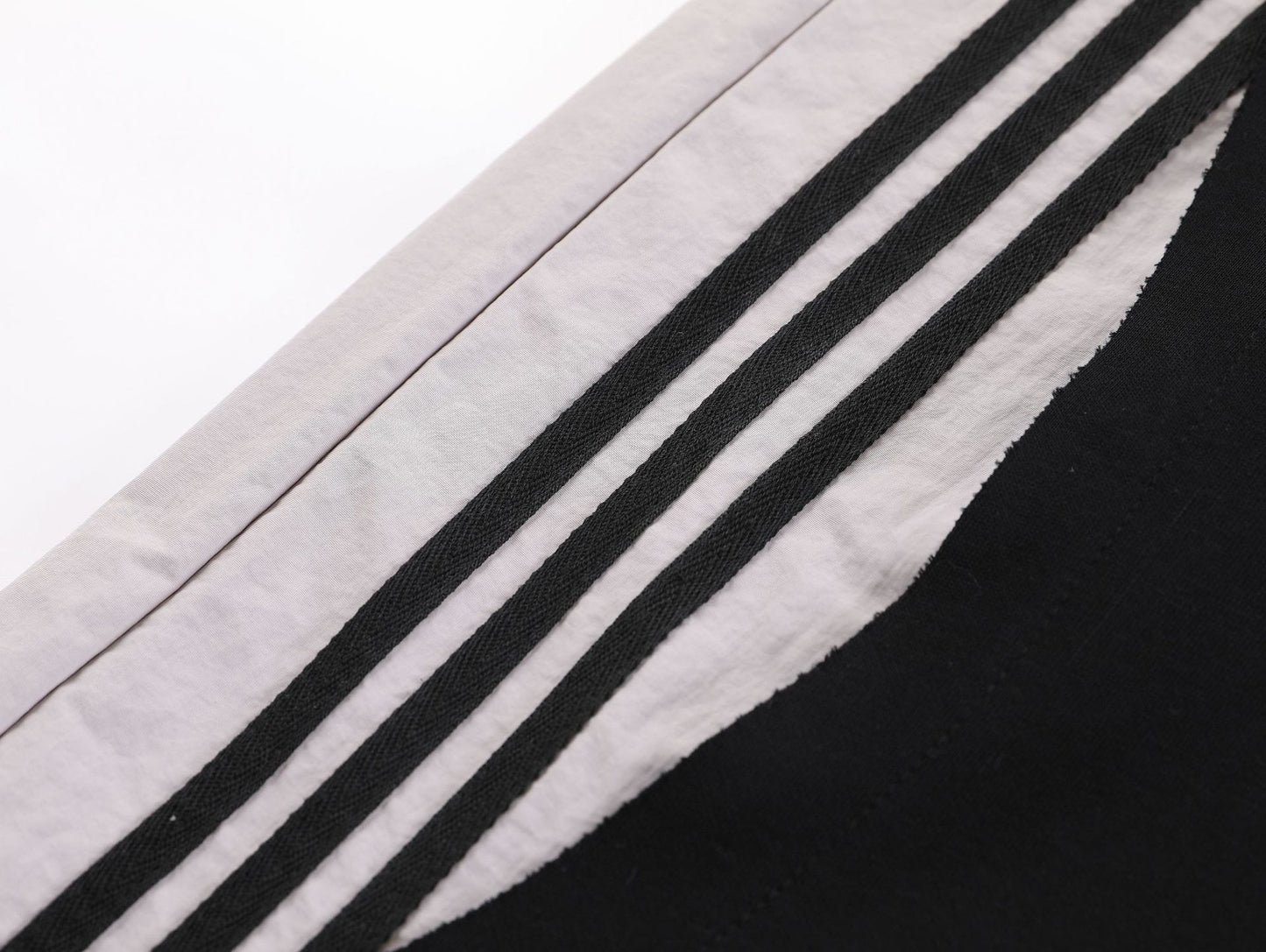 Striped Panel Wide Leg Sweatpants