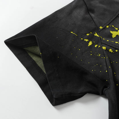 Splatter Graphic | Black T-Shirt - Santo 