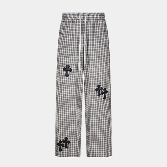 Cross Patch | Plaid Lounge Pants - Santo 