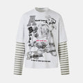 Street Anime Cartoon | Stripe Sweatshirt - Santo 