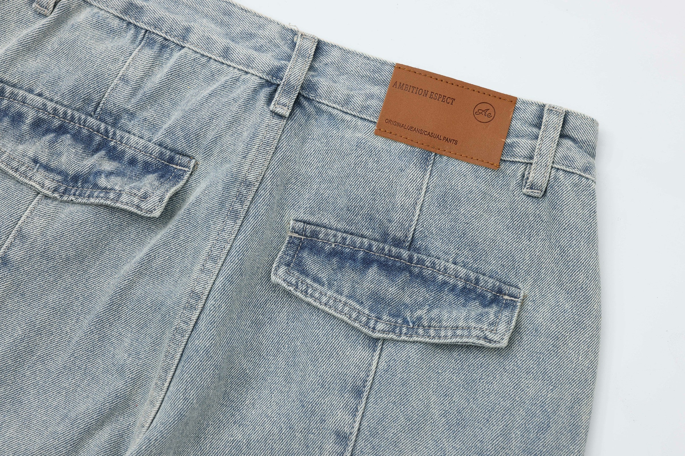 'Distressed Cargo' Jeans - Santo 