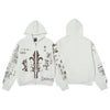 Hand-drawn | Graffiti Zip-Up Hoodie