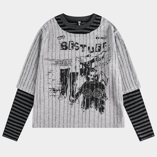 Vintage Punk Graphic | Patchwork Sweatshirt - Santo 