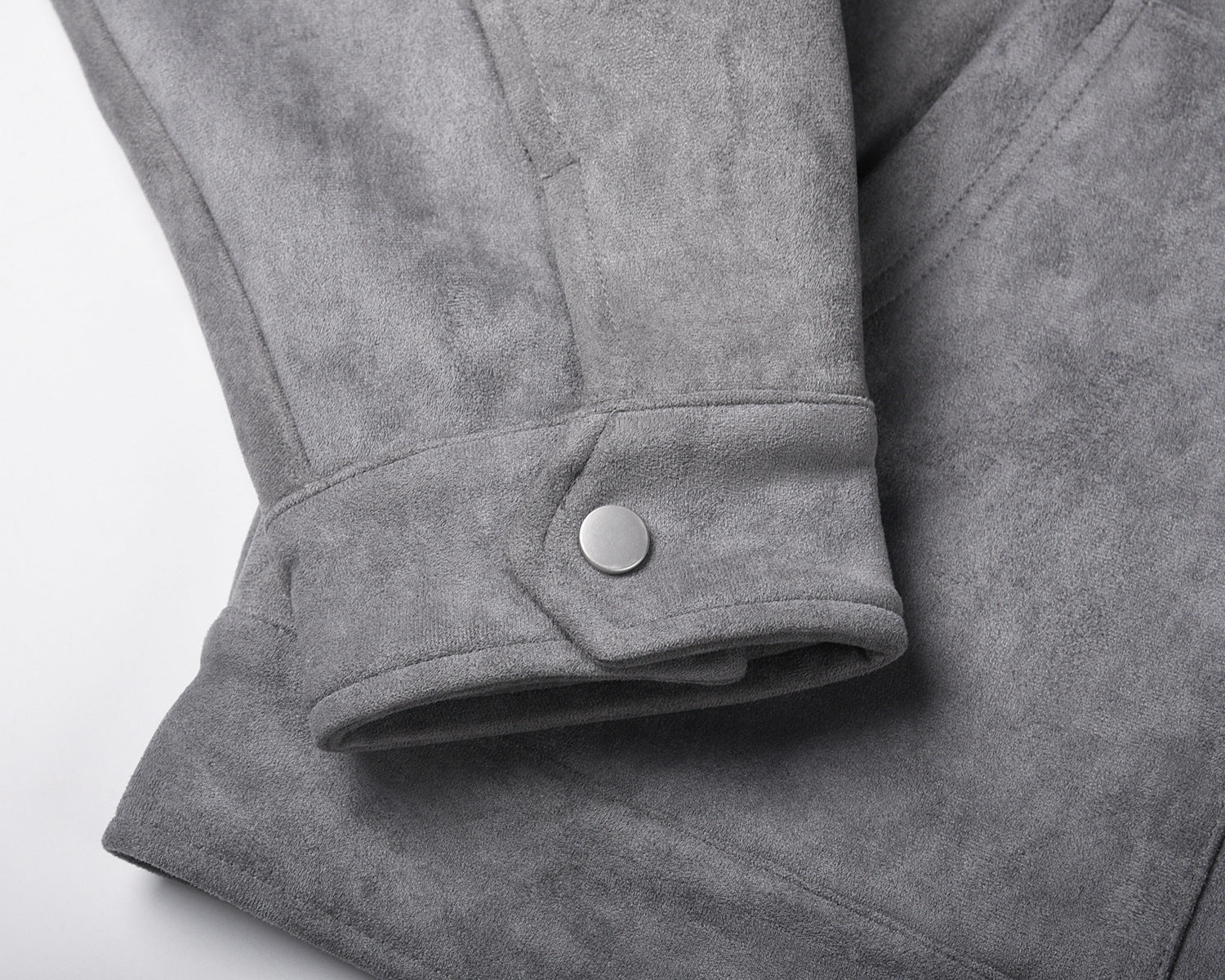 Urban Suede | Übergroße Jacke mit Reißverschluss