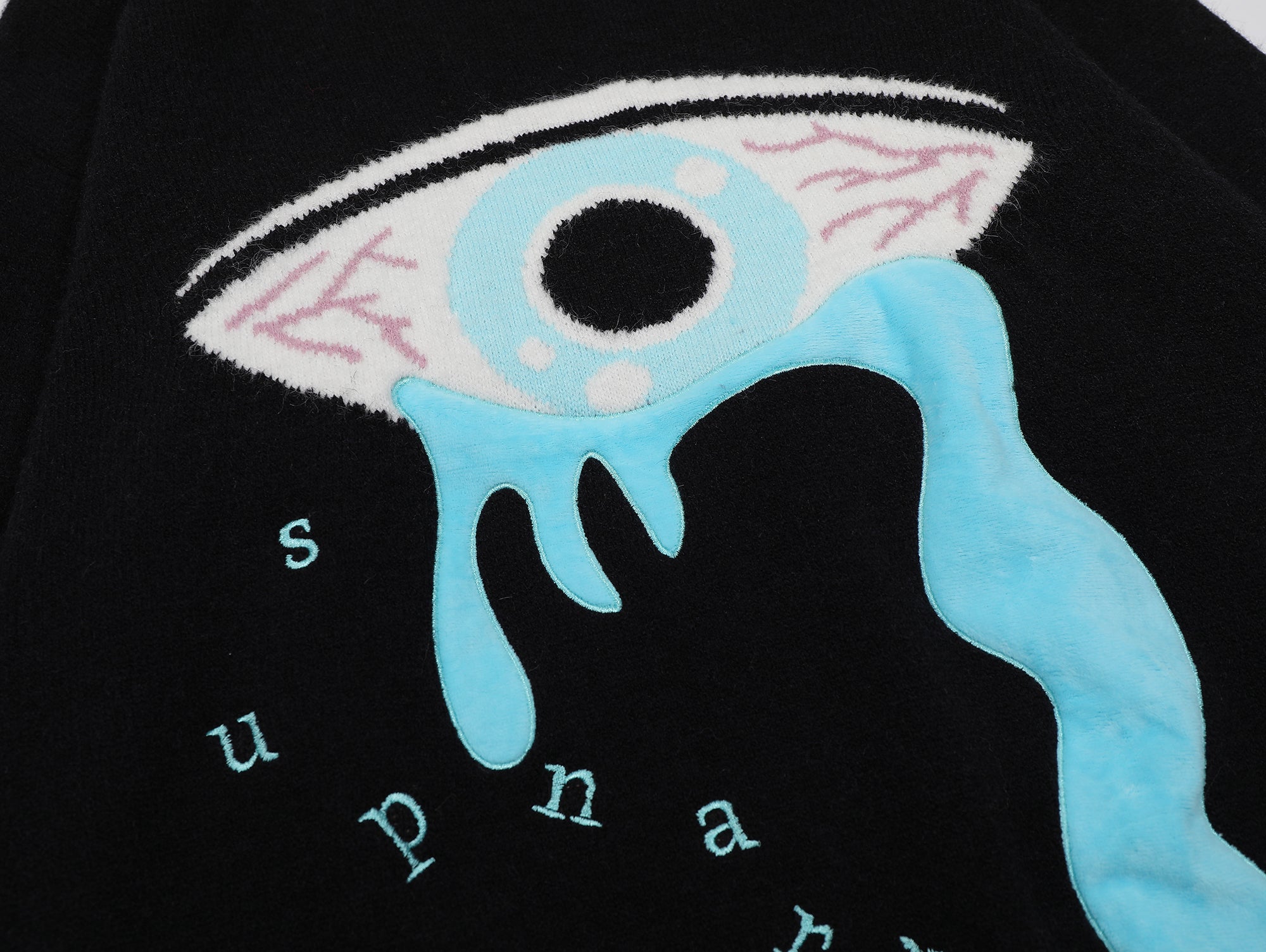 Tearful Eye | High Street Grafik-Strickpullover