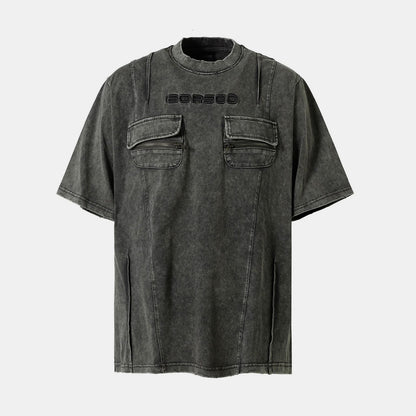 Utility Pocke | Washed T-Shirt - Santo 